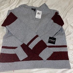 BRAND NEW Poof New York V-Neck Sweater